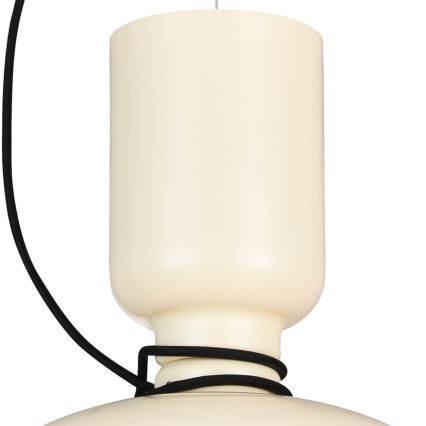 Lampadario a sospensione con filo ABEL 2xE27/11W/230V diametro 28 cm color crema