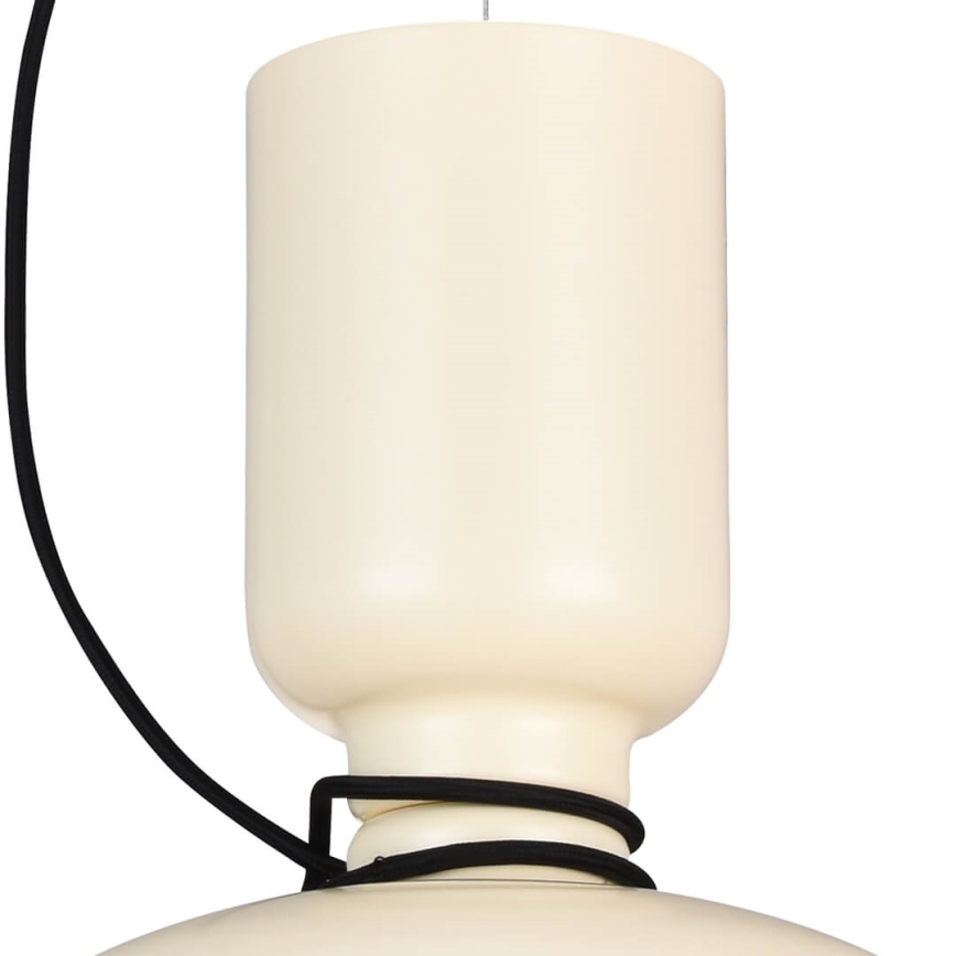 Lampadario a sospensione con filo ABEL 2xE27/11W/230V diametro 28 cm color crema