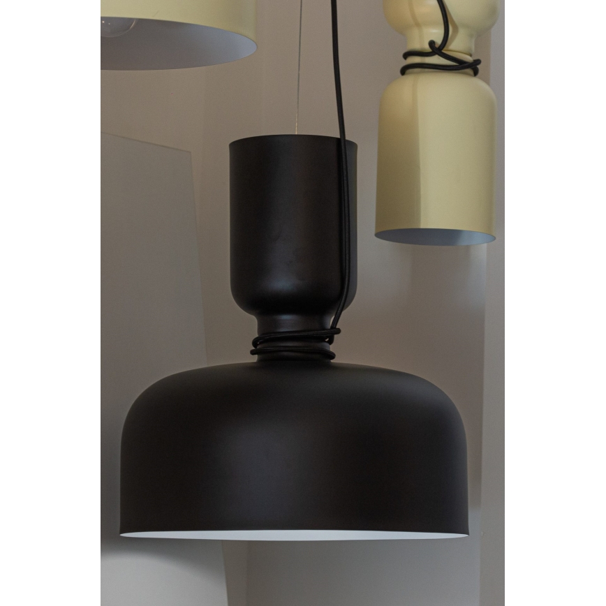 Hängeleuchte ABEL 2xE27/11W/230V Durchschn. 28 cm schwarz