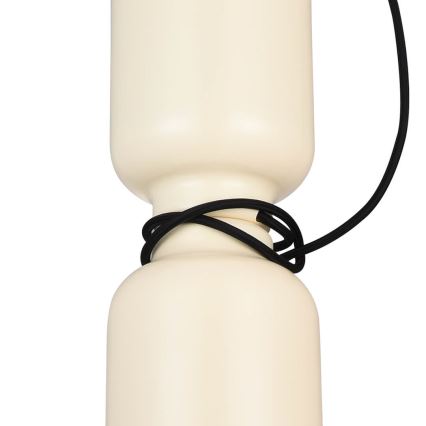 Lampadario a sospensione con filo ABEL 2xE27/11W/230V diametro 13 cm color crema