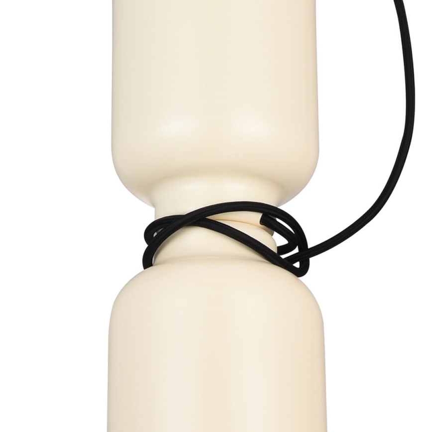 Lampadario a sospensione con filo ABEL 2xE27/11W/230V diametro 13 cm color crema