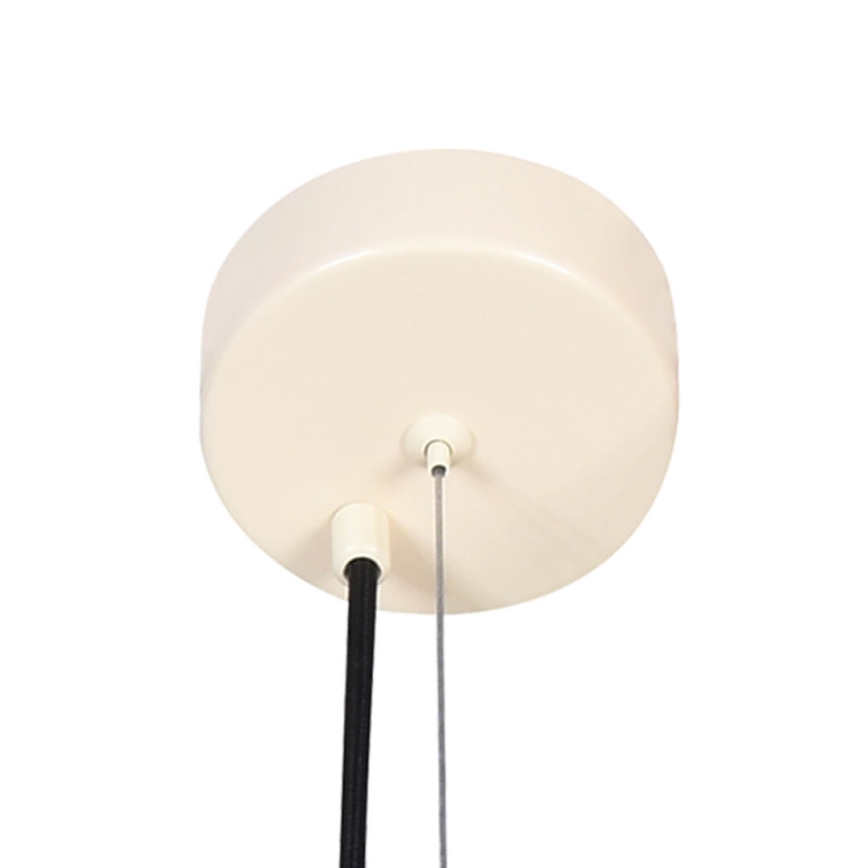 Lampadario a sospensione con filo ABEL 2xE27/11W/230V diametro 13 cm color crema