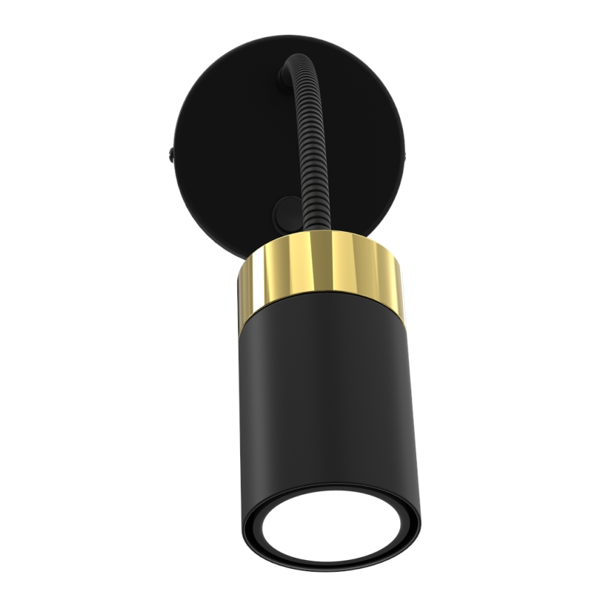 Kleine Wandlampe JOKER 1xGU10/8W/230V schwarz/golden