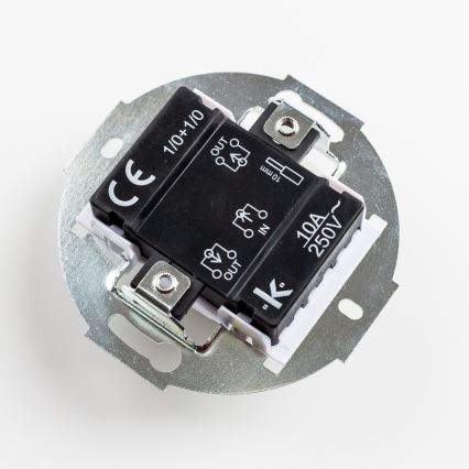 Kliklap - Bouton double rétro sans cadre gris