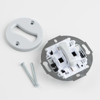 Kliklap - Bouton rétro avec cadre gris