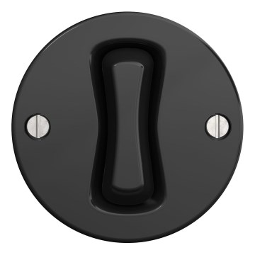 Kliklap - Bouton rétro noir sans bordure