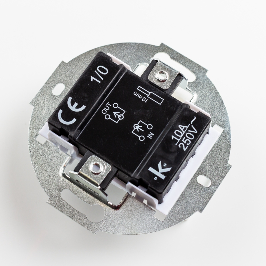 Kliklap - Bouton rétro sans cadre, marron