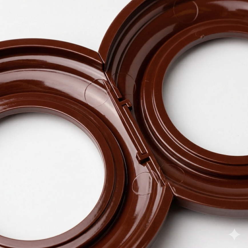 Kliklap - Cadre rétro d'extrémité marron