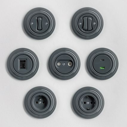 Kliklap - Cadre rétro simple anthracite