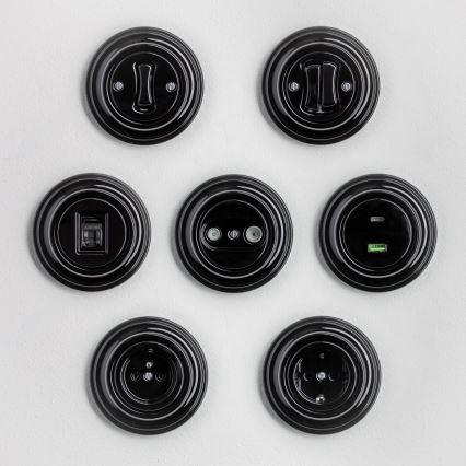 Kliklap - Cadre rétro simple noir