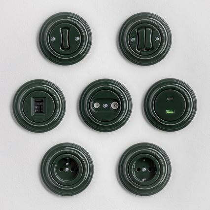 Kliklap - Cadre rétro simple vert