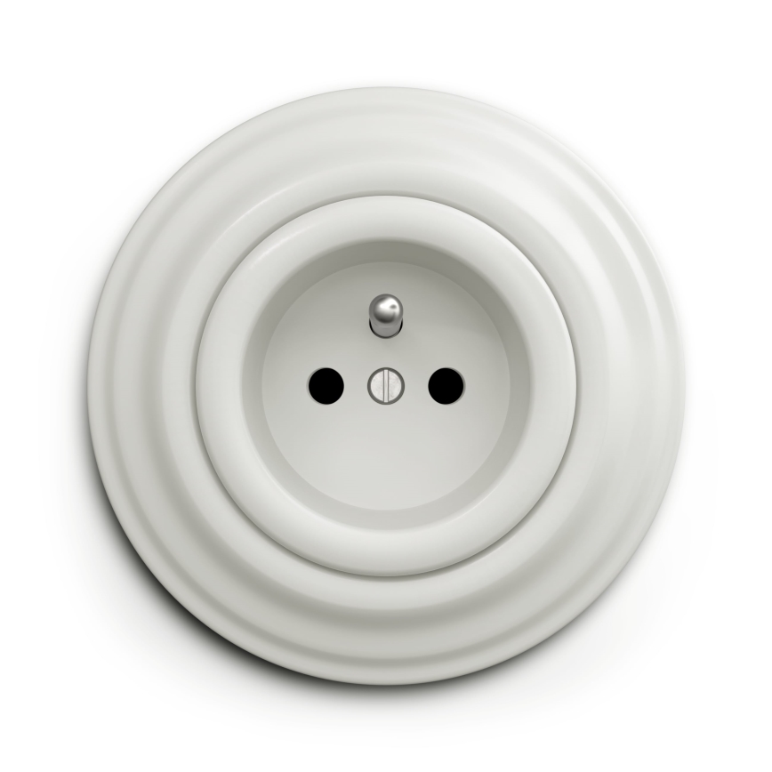 Kliklap - Cadre vintage simple blanc
