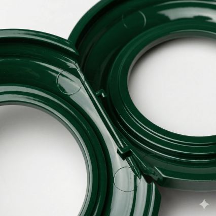 Kliklap - Cornice centrale in stile retrò, verde