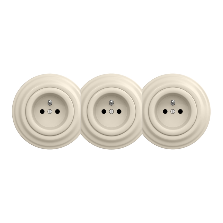 Kliklap - Cornice centrale retrò beige