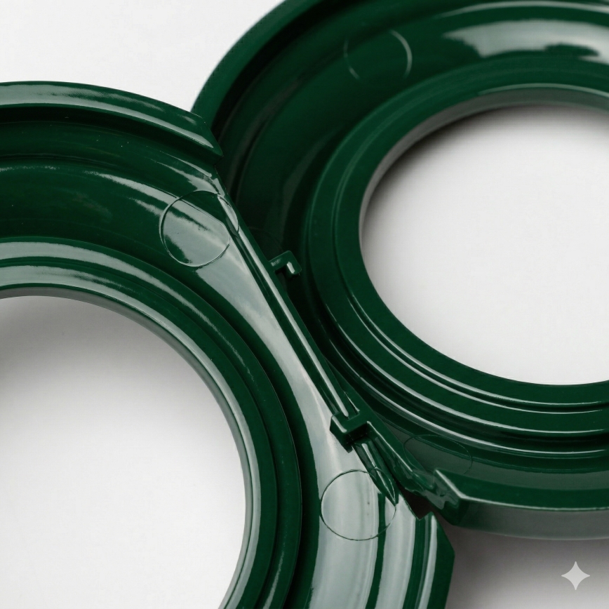 Kliklap - Cornice retrò con bordo verde