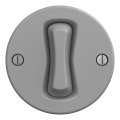 Kliklap - Interrupteur rétro à bascule sans cadre n° 7 gris