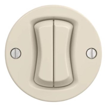 Kliklap - Interrupteur rétro multiple sans cadre n° 5 beige