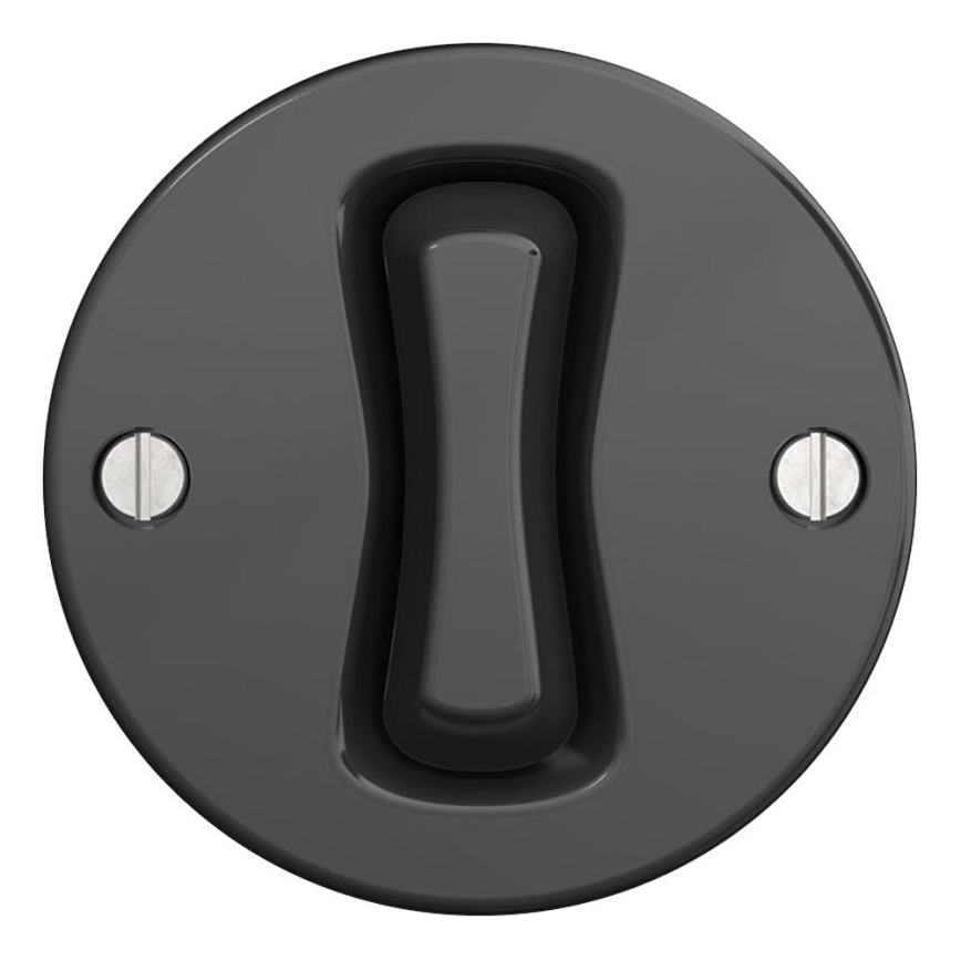 Kliklap - Interrupteur unipolaire vintage n° 1 anthracite