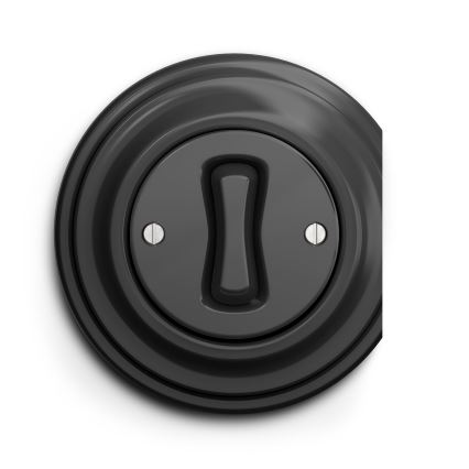 Kliklap - Interrupteur unipolaire vintage n° 1 anthracite