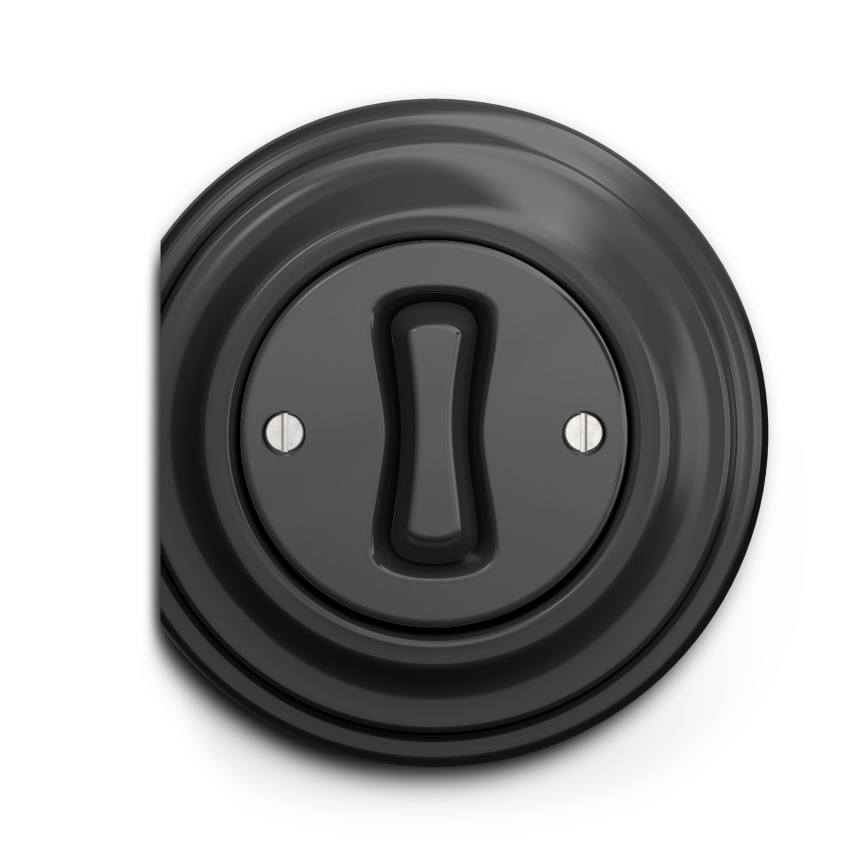 Kliklap - Interrupteur unipolaire vintage n° 1 anthracite