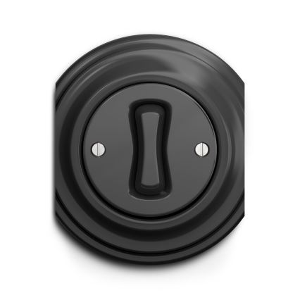 Kliklap - Interrupteur unipolaire vintage n° 1 anthracite