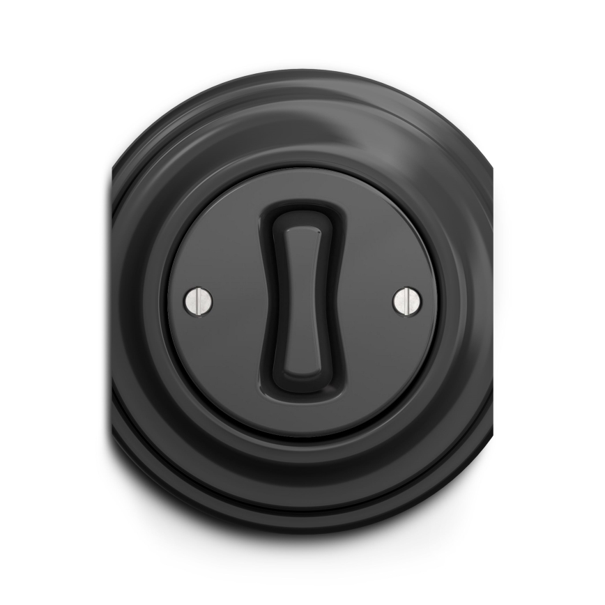 Kliklap - Interrupteur unipolaire vintage n° 1 anthracite