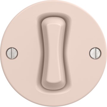 Kliklap - Interruttore a croce retrò senza cornice n. 7 rosa antico