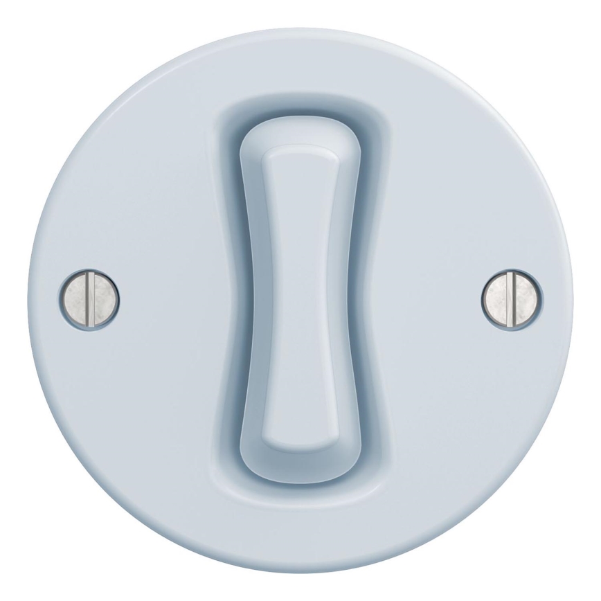 Kliklap - Interruttore a croce vintage no 7 blu