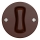 Kliklap - Interruttore a croce vintage no 7 marrone