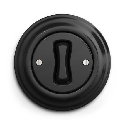 Kliklap - Interruttore a croce vintage no 7 nero