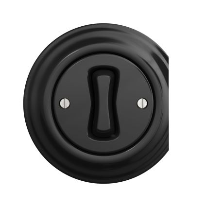 Kliklap - Interruttore a croce vintage no 7 nero