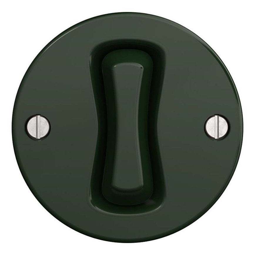 Kliklap - Interruttore a croce vintage no 7 verde
