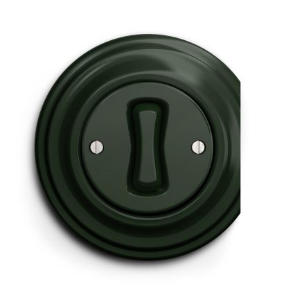 Kliklap - Interruttore a croce vintage no 7 verde