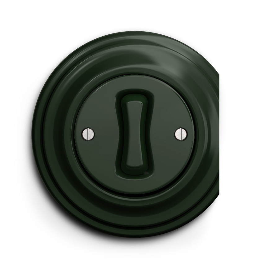 Kliklap - Interruttore a croce vintage no 7 verde