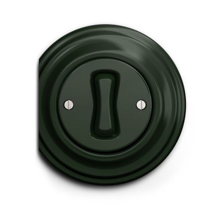 Kliklap - Interruttore a croce vintage no 7 verde