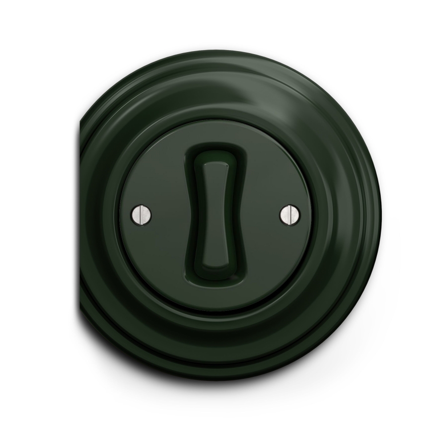 Kliklap - Interruttore a croce vintage no 7 verde