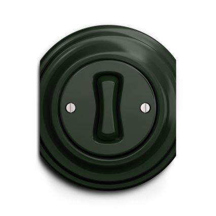Kliklap - Interruttore a croce vintage no 7 verde