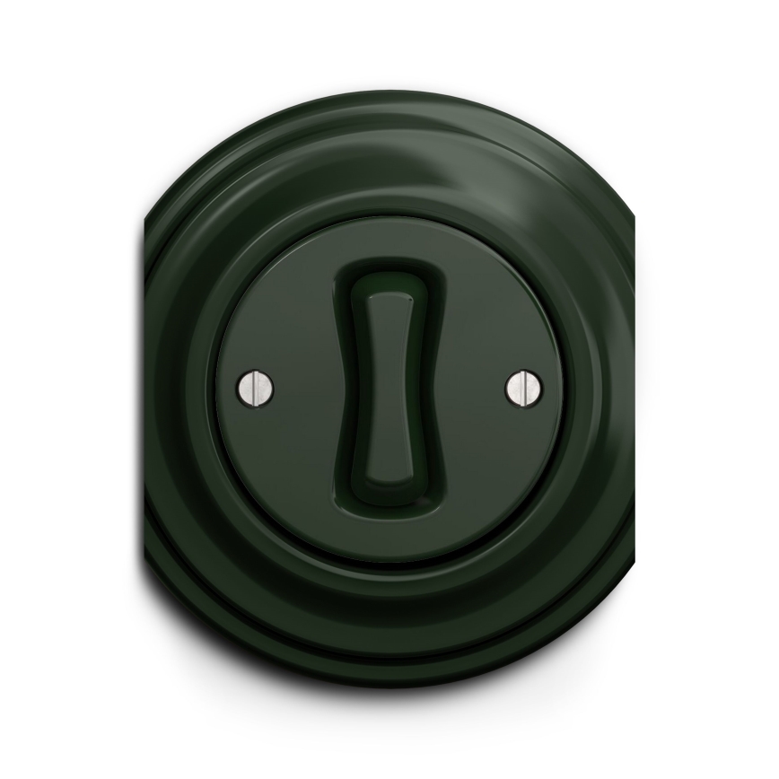 Kliklap - Interruttore a croce vintage no 7 verde