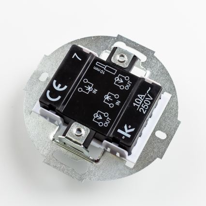 Kliklap - Interruttore a croce vintage senza cornice no 7 nero