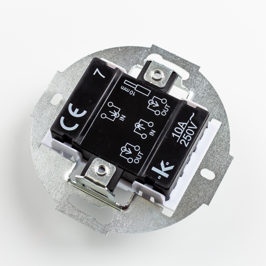 Kliklap - Interruttore intermedio retrò con cornice n. 7, rosa antico