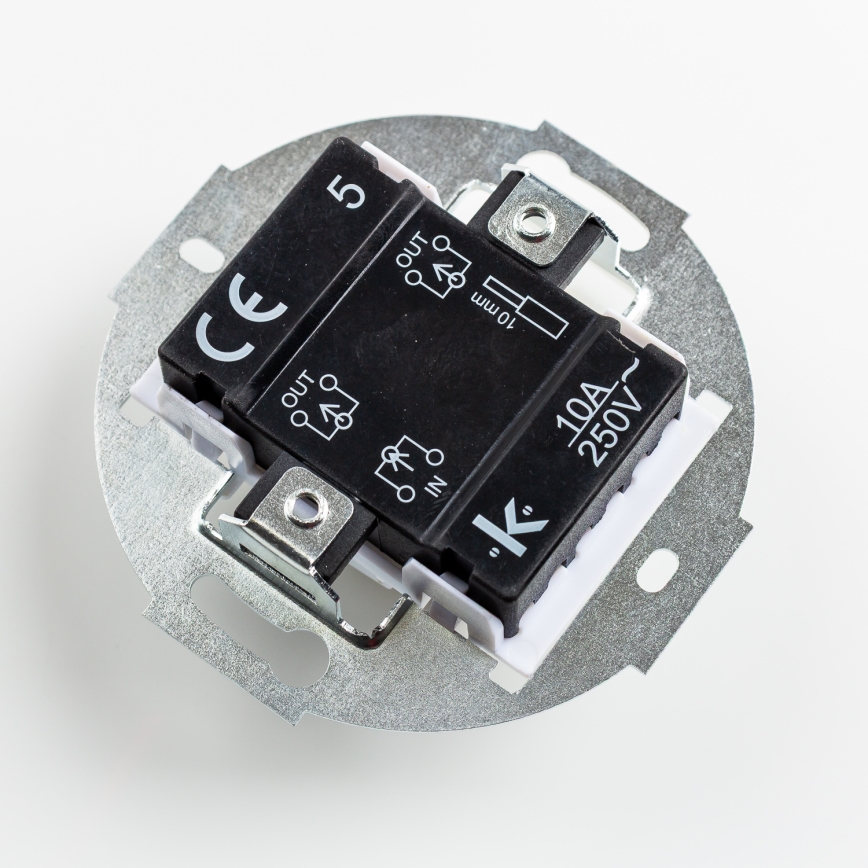 Kliklap - Interruttore multiplo retrò con cornice n. 5, rosa antico