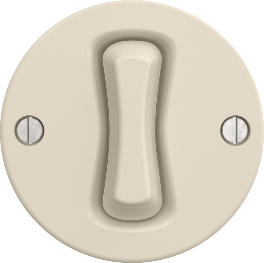 Kliklap - Interruttore retrò per scale senza cornice n. 6, beige