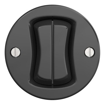 Kliklap - Interruttore vintage a doppia scala no 6+6 antracite