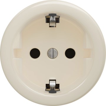 Kliklap - Presa da parete in stile retrò senza cornice SCHUKO 230V/16A beige