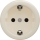 Kliklap - Presa da parete in stile retrò senza cornice SCHUKO 230V/16A beige