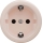 Kliklap - Presa da parete in stile retrò senza cornice SCHUKO 230V/16A rosa antico