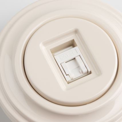 Kliklap - Presa dati retrò con cornice beige
