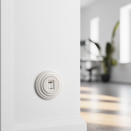 Kliklap - Presa dati retrò con cornice beige