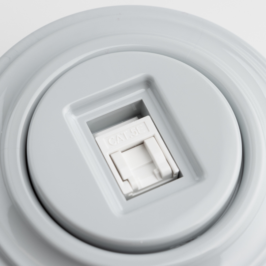 Kliklap - Presa dati retrò con cornice grigia