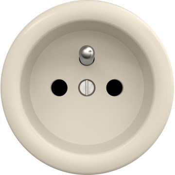 Kliklap - Presa elettrica domestica in stile retrò senza cornice 230V beige